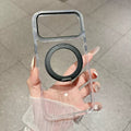 Armor Standlı Premium Sararmaz Şeffaf iPhone Kılıfı Siyah
