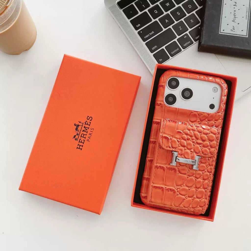 Crocodile Luxe Deri Kartlıklı Premium Kılıf