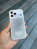 PRD Taşlı Luxury iPhone Kılıfı - Kahve
