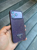 PRD Taşlı Luxury iPhone Kılıfı - Kahve