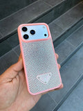 PRD Taşlı Luxury iPhone Kılıfı - Kahve