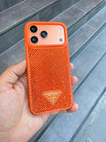 PRD Taşlı Luxury iPhone Kılıfı - Kahve